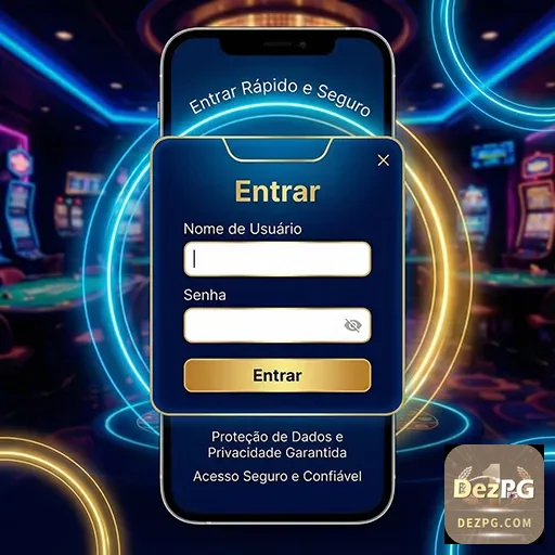 Ilustração de Explore o aplicativo de cassino dezpg para Android e iOS